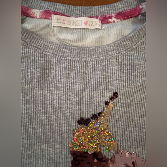 3 girls tops. All in Motion, btween, & Sunset Sky. 6/6X - Picture 8 of 15